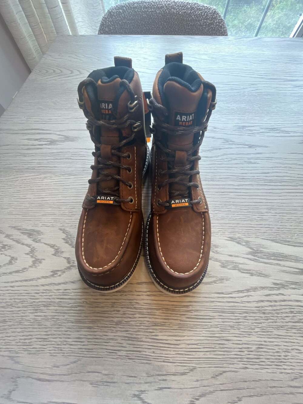 Ariat Rebar Lift H2O Size 6.5 Distressed Brown Work Boots